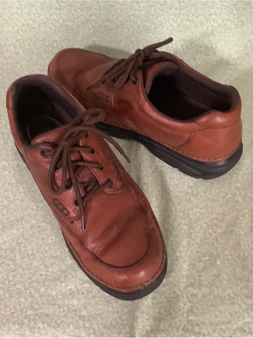 Nunn Bush Genuine Leather Brown Cameron Comfort Gel Lace-Up Oxfords - Size 9.5W